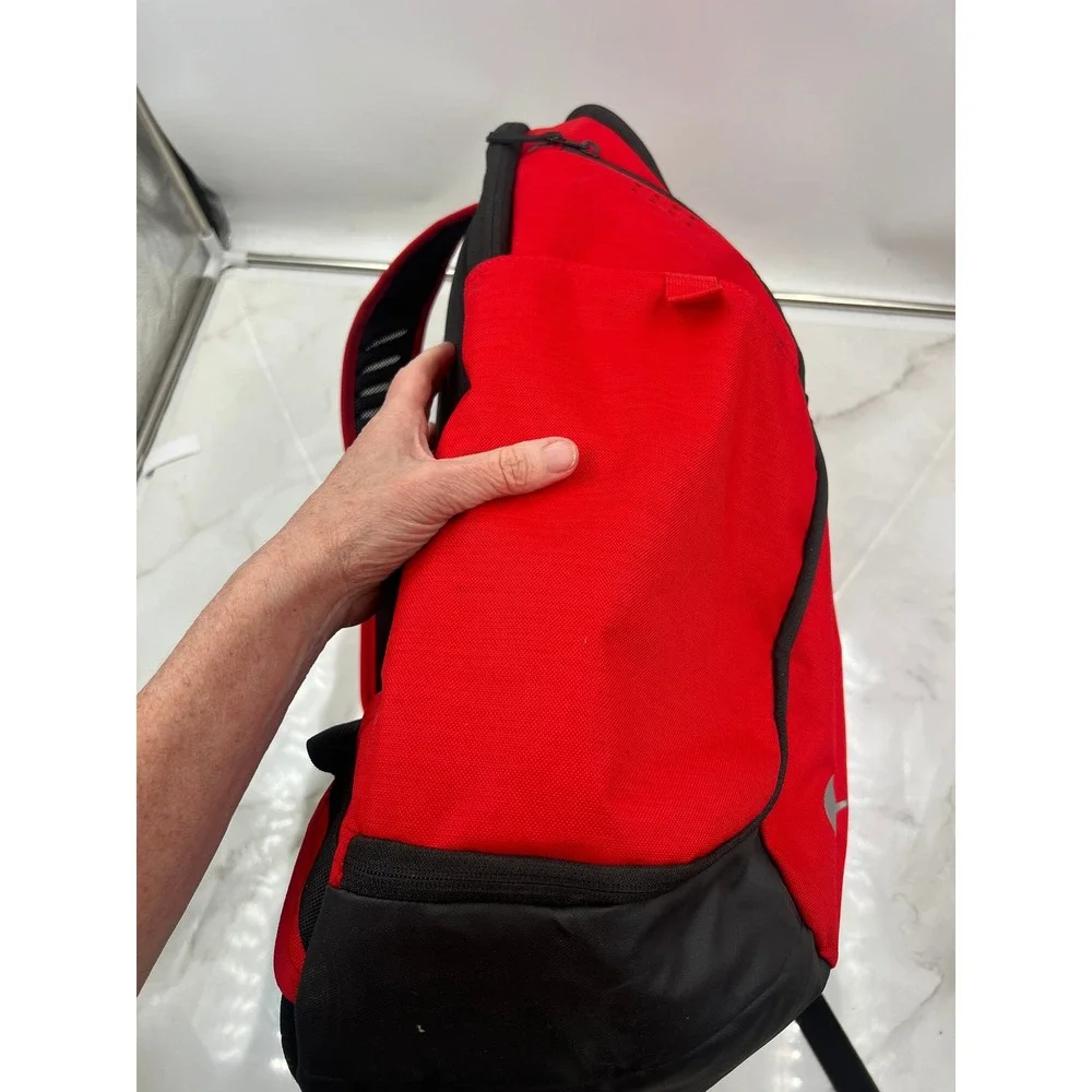 Nike Hoops Elite Pro Basketball Backpack Red Black Silver School